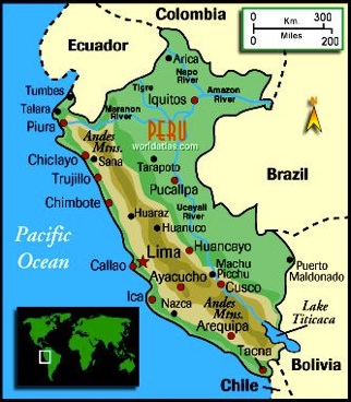 Map of Peru Nimea Kaya